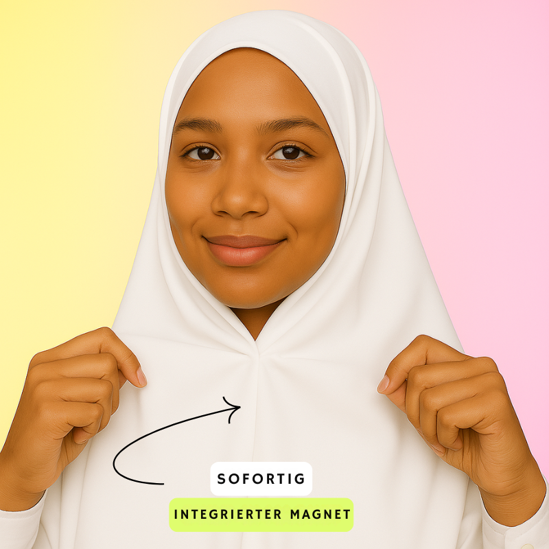 Magnetischer Chiffon-Sofort-Hijab