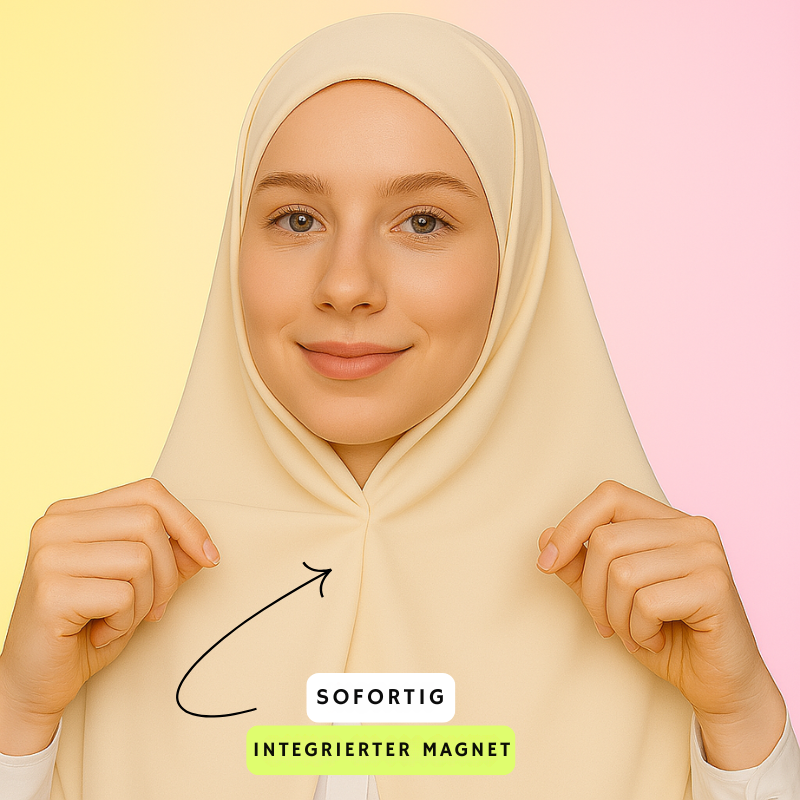 Magnetischer Chiffon-Sofort-Hijab