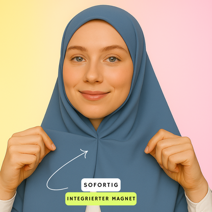 Magnetischer Chiffon-Sofort-Hijab