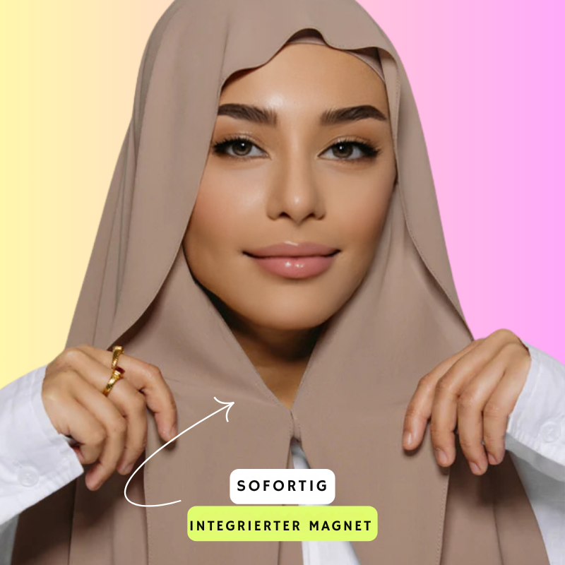 Magnetischer Chiffon-Sofort-Hijab