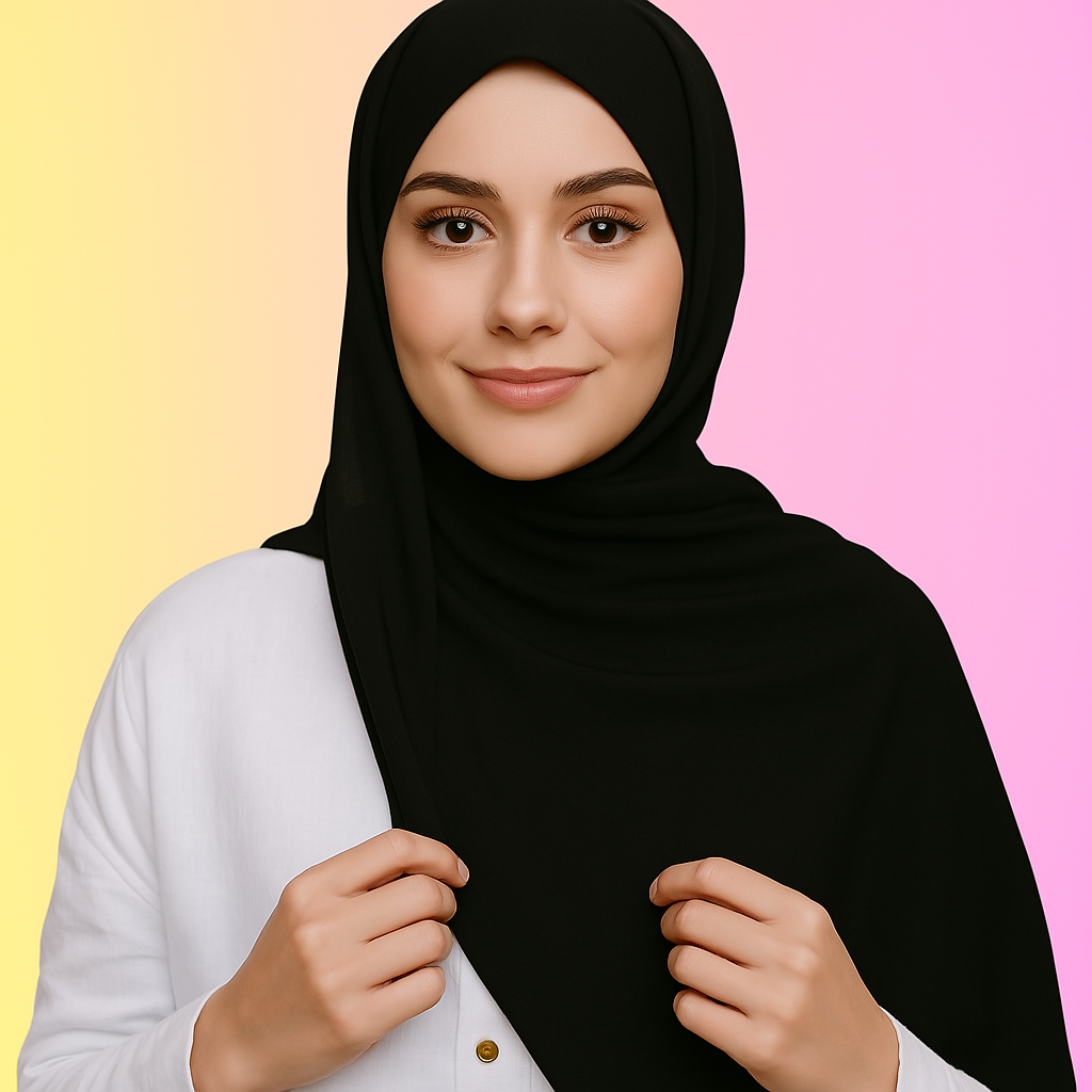 Magnetischer Chiffon-Sofort-Hijab
